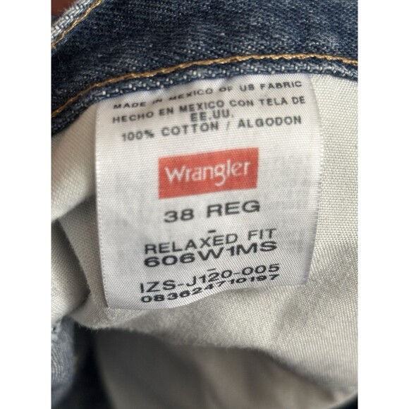 VTG Mens Wrangler Denim Shorts 38 Regular Blue Jeans Classic Y2K - Picture 3 of 5